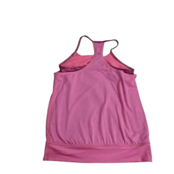 Ivivva Lululemon Double Dutch  Tank Top Pink Athletic Shelf Bra Size 12 - Picture 7 of 11